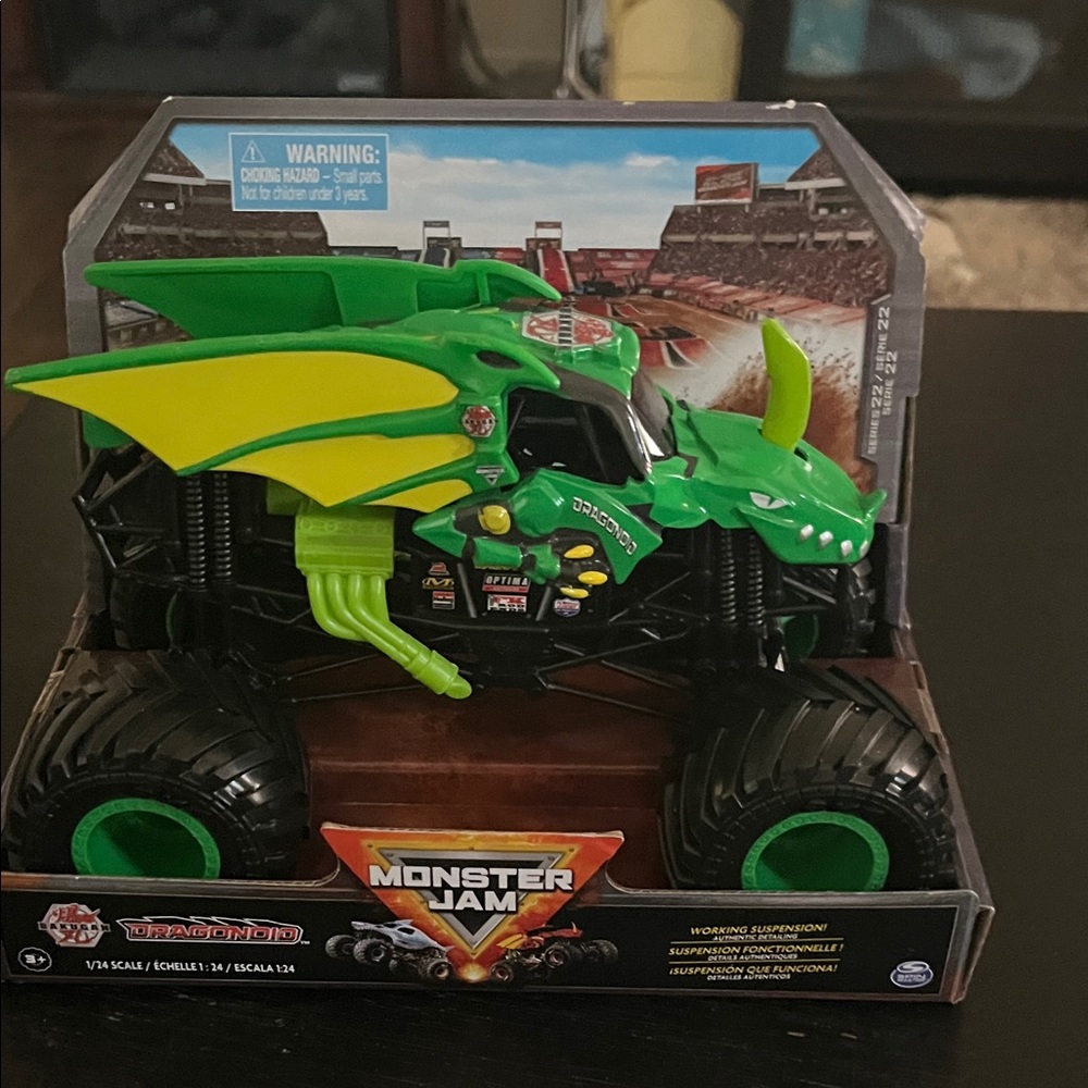 Monster Jam Dragon Die-Cast Truck - Green and Yellow